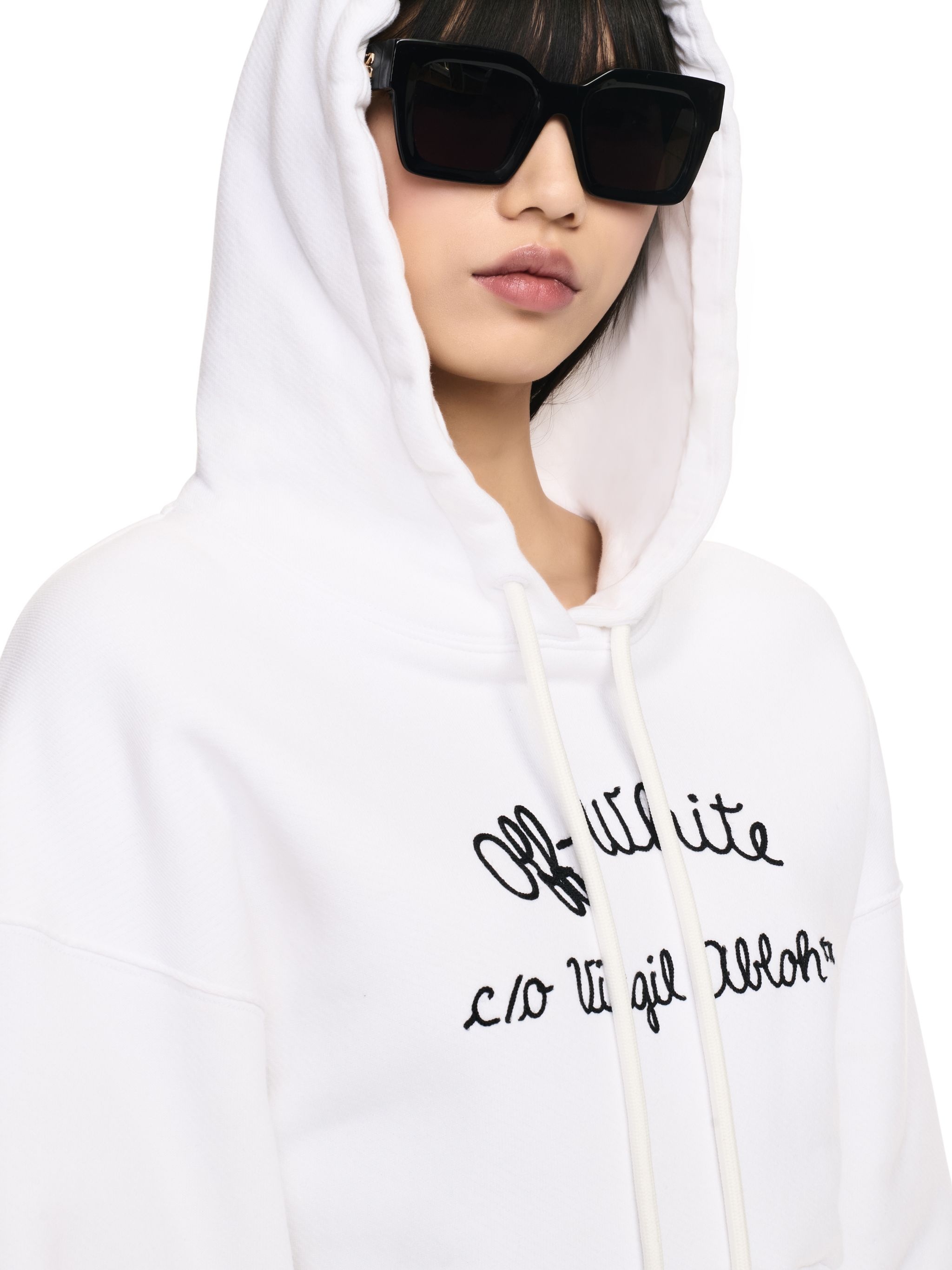 Embr Script Type Crop Hoodie - 5