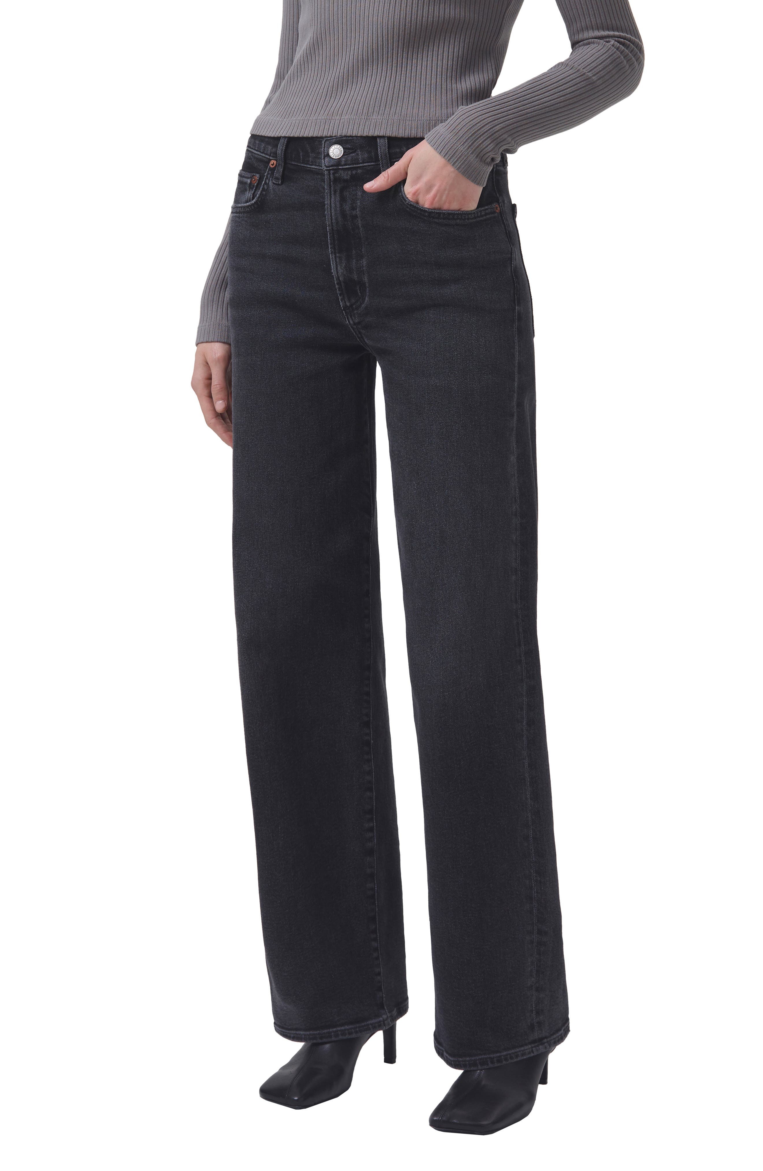 AGOLDE Harper Wide Leg Jeans in Hush at Nordstrom - 5