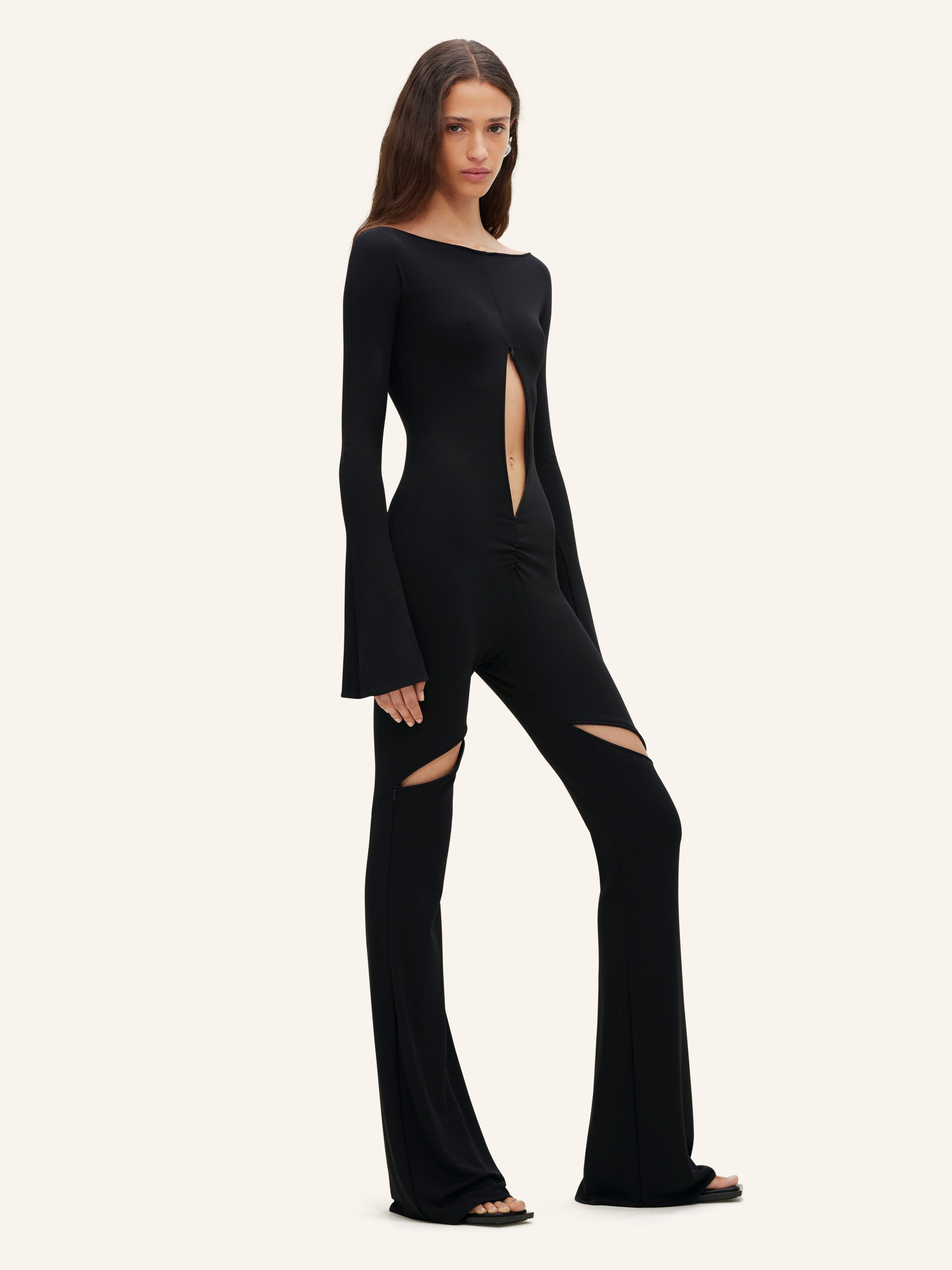 ELLIPSE ZIPPED CREPE JERSEY ALLOVER - 4
