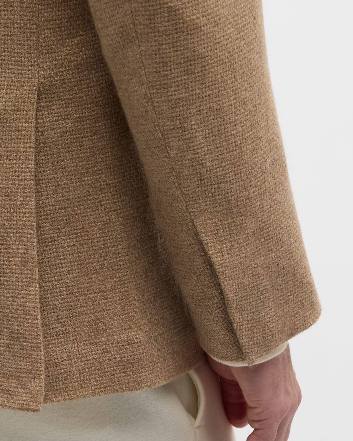 Men's Kent Hand-Tailored Basket-Weave Cashmere Jacket - 8