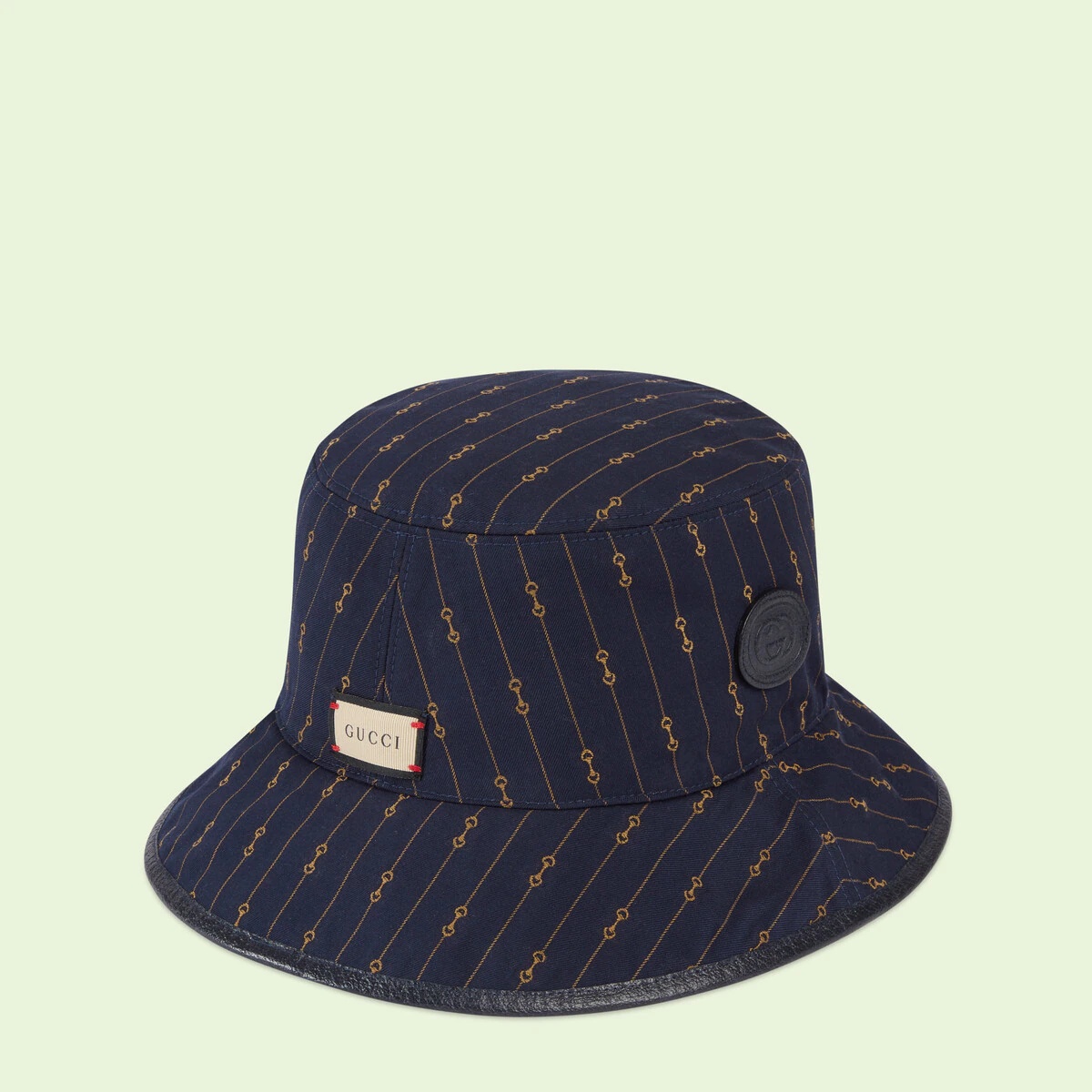 Reversible GG and Horsebit bucket hat - 8