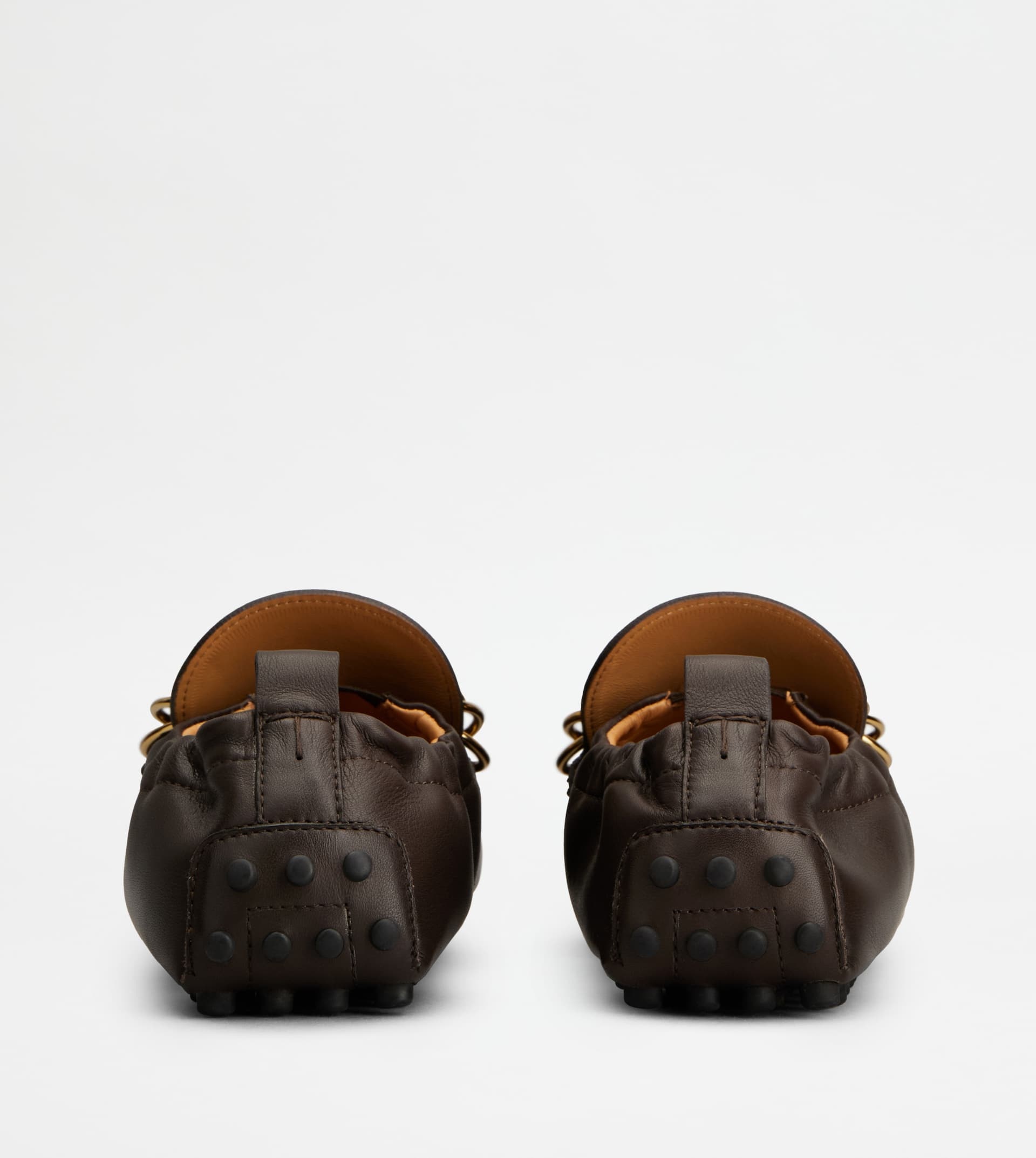 GOMMINO DRIVING SHOES IN LEATHER - BROWN - 3