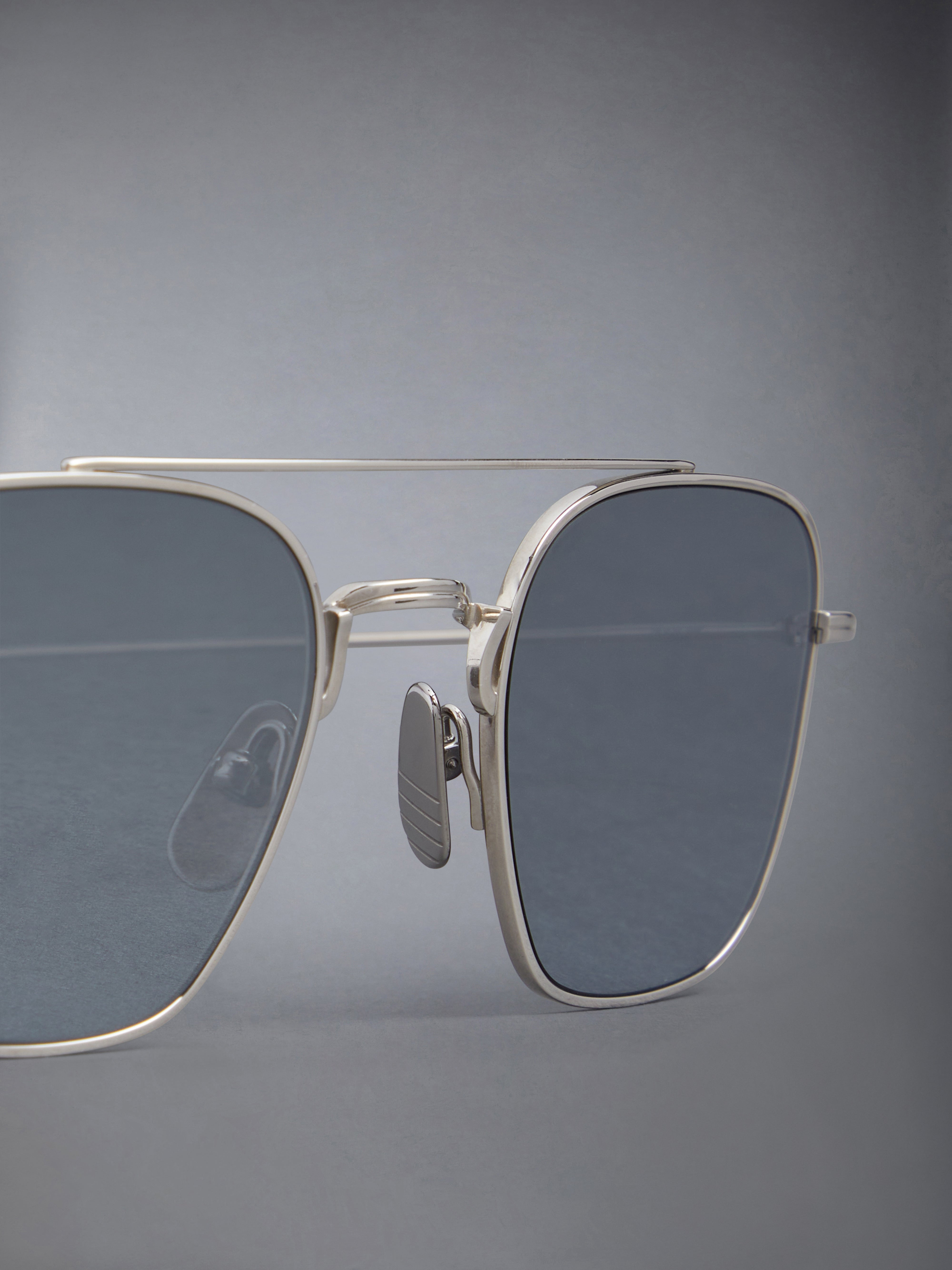 TITANIUM SQUARED AVIATOR SUNGLASSES - 5