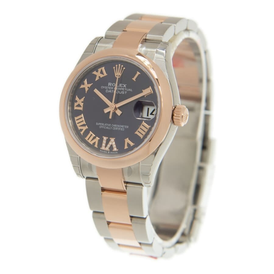 Rolex Datejust 31 Aubergine Dial Automatic Ladies Steel and 18kt Everose Gold Oyster Watch 278241AUR - 4