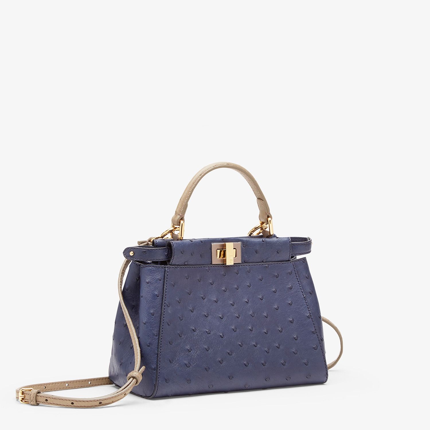 Blue ostrich bag - 2