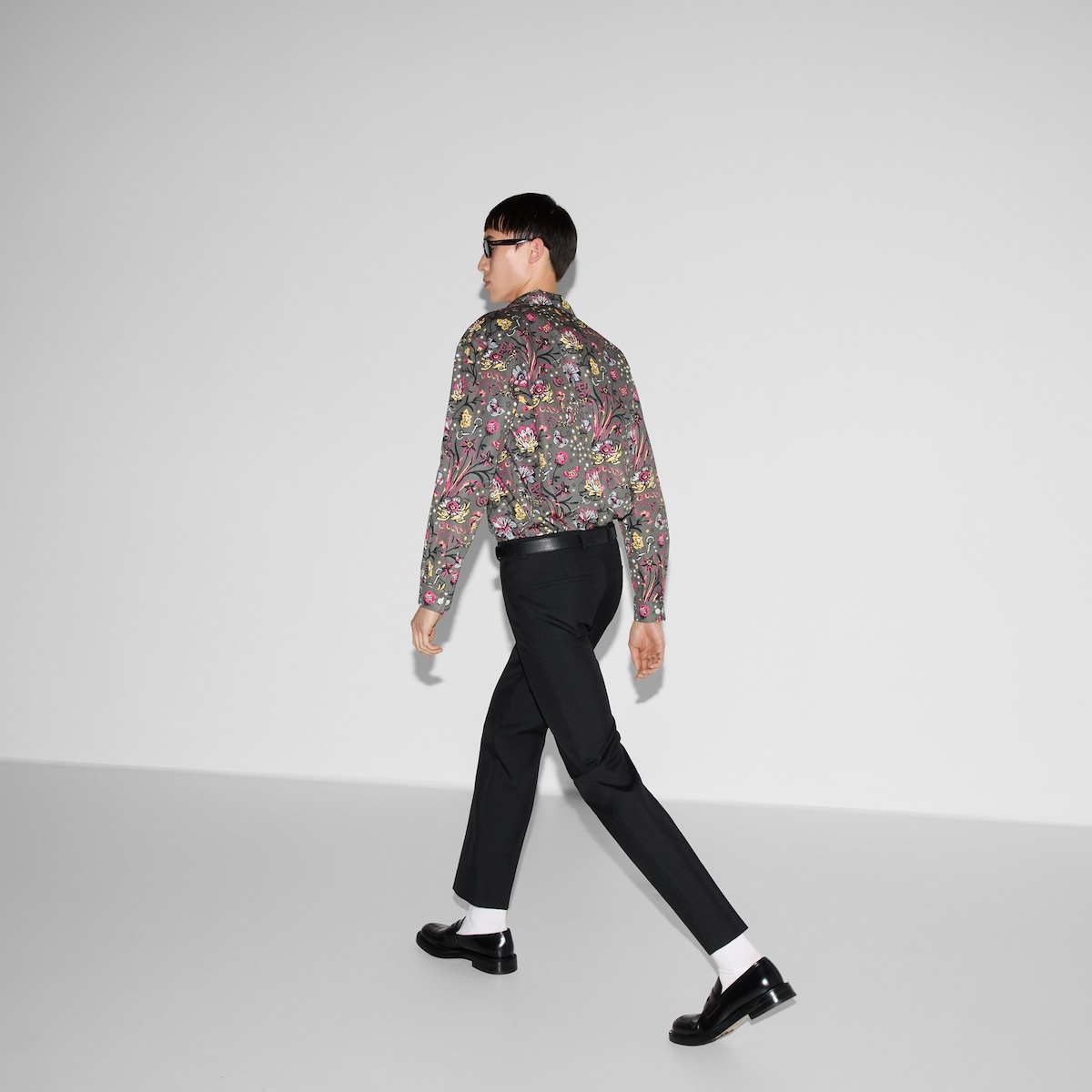 Gucci floral punk print floral shirt - 6