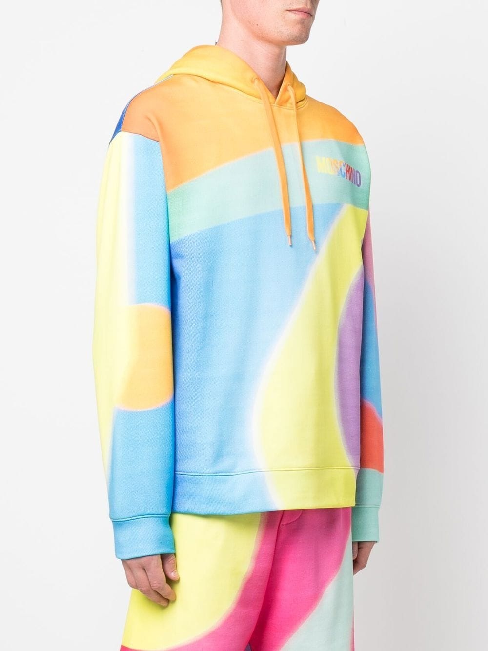 rainbow logo-print hoodie - 3