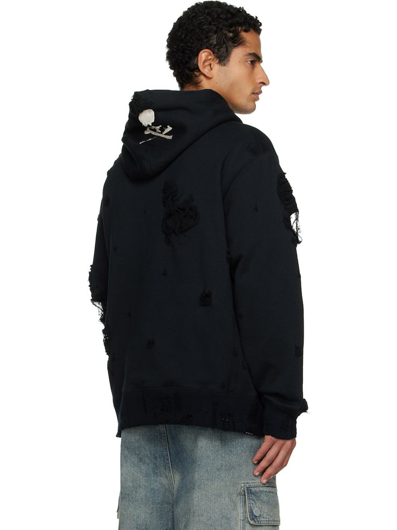 Black Distressed Hoodie 3