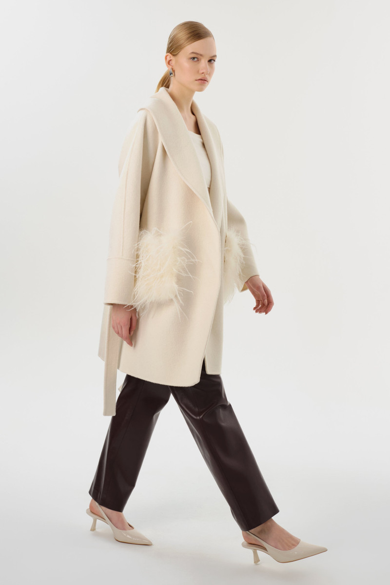 MARIE | Shawl Collar Wool Coat 7
