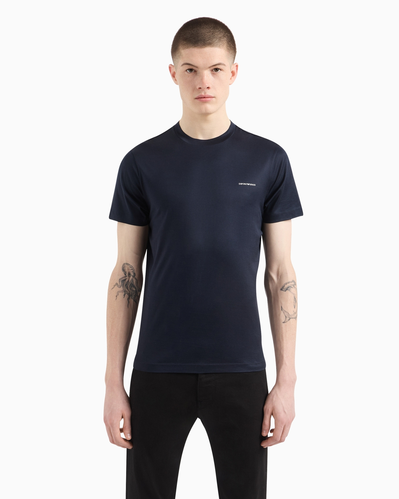 Lyocell-blend jersey T-shirt with ASV micro logo lettering - 4
