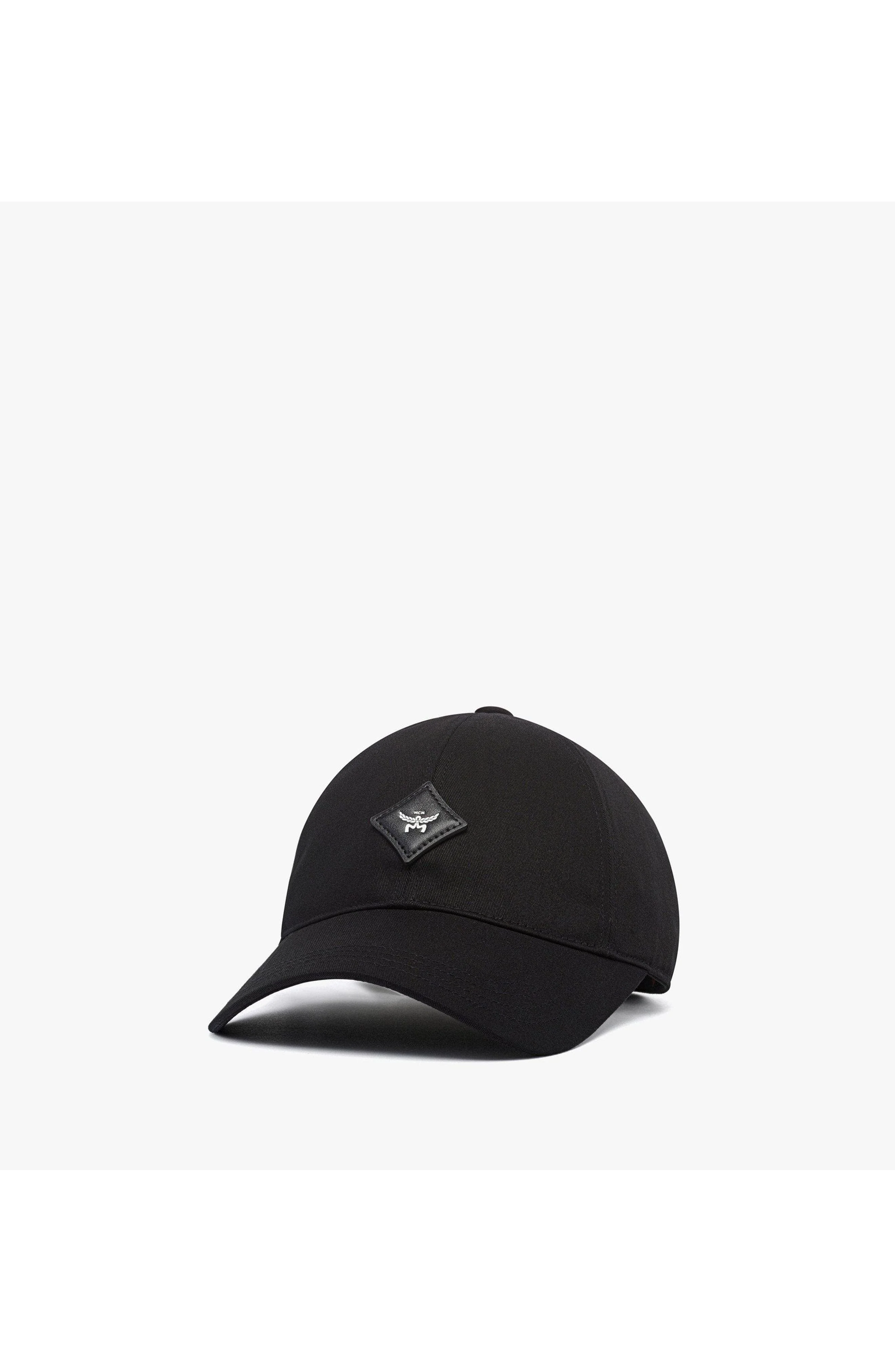 MCM Essential Diamond Cap in Cotton Twill in Black at Nordstrom - 1