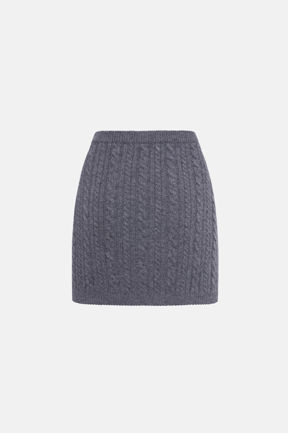 WOOL BLEND KNITTED MINI SKIRT WITH JWL BUTTONS - 2