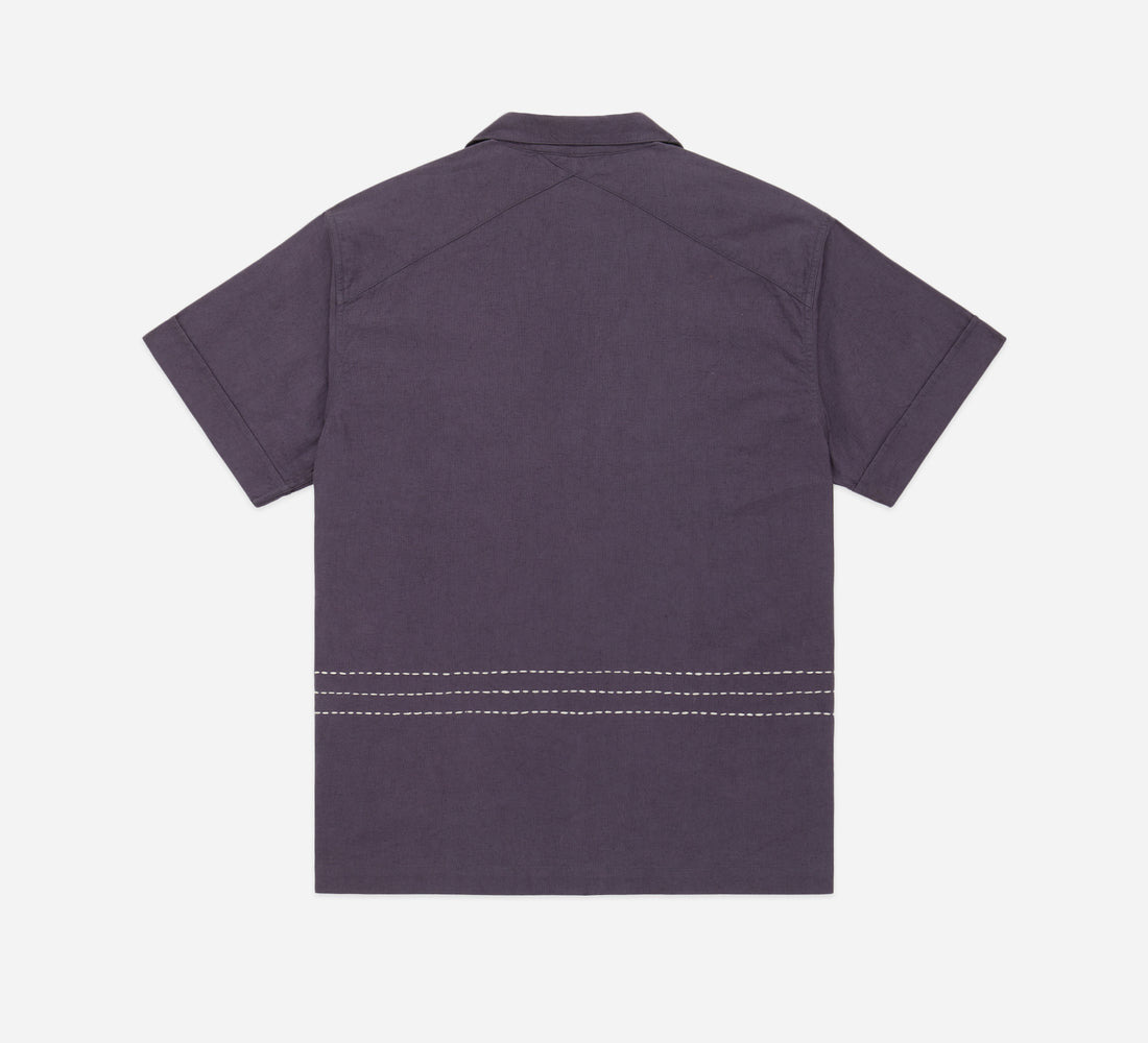 Vacation Shirt - Plum Hand Stitch - 2