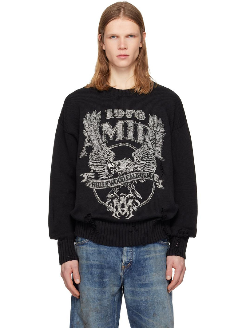 Black AMIRI Eagle Sweater 1
