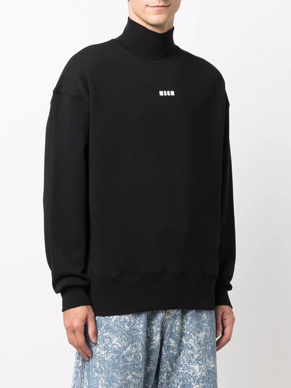 logo-print high-neck sweatshirt - 3