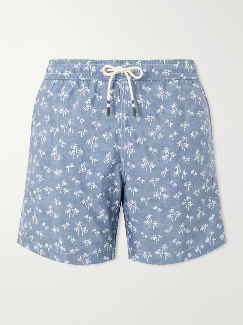 Straight-Leg Printed Swim Shorts 1