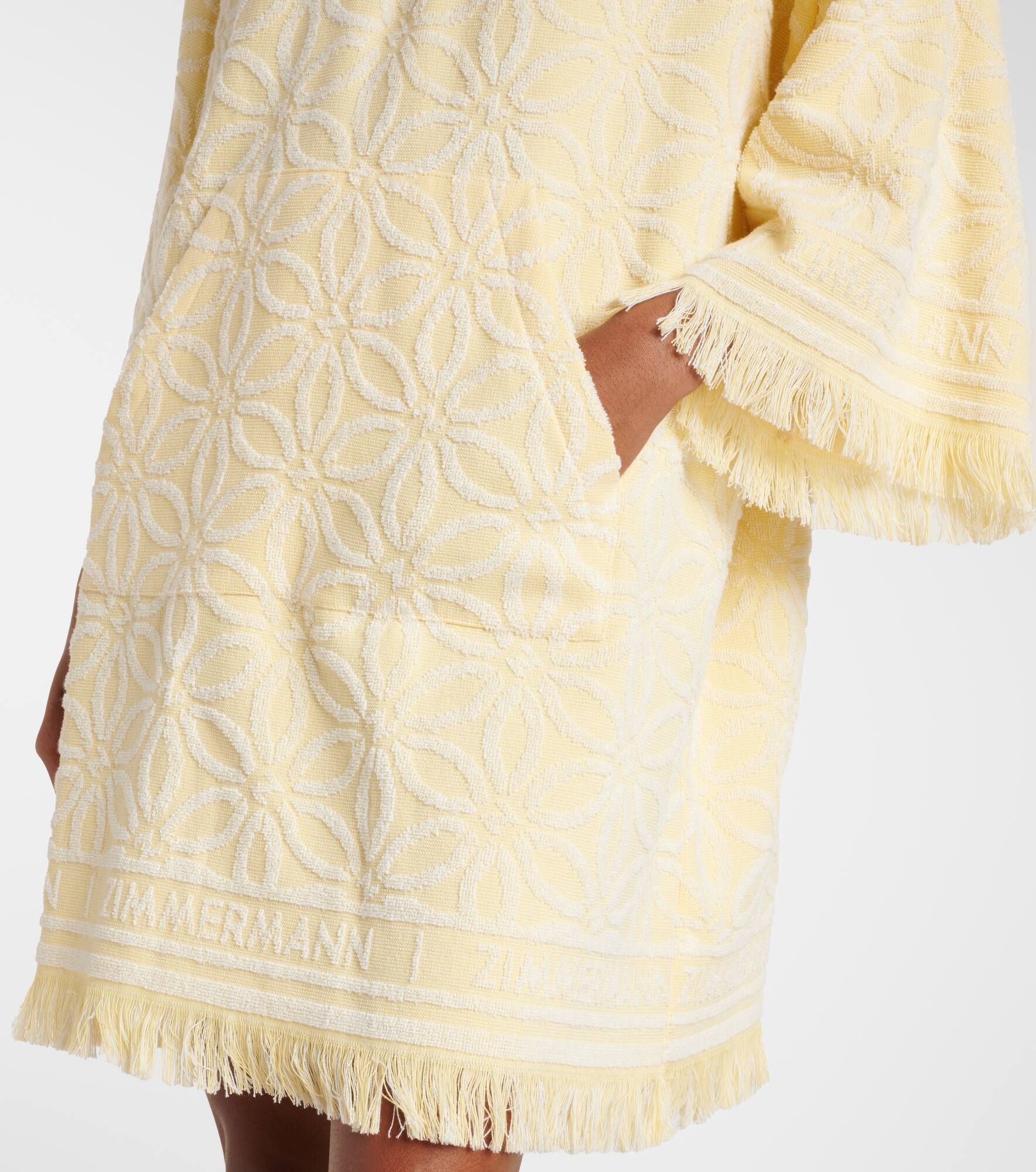 Zimmermann Coco hooded cotton terry minidress | mytheresa
