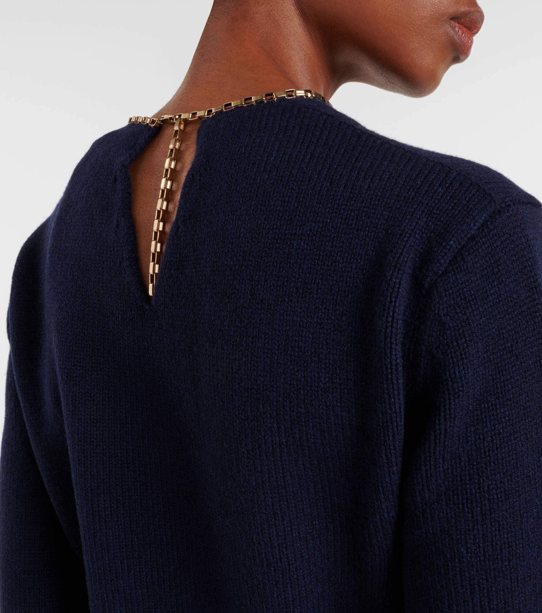 Ribbed-knit wool and cashmere sweater - 5