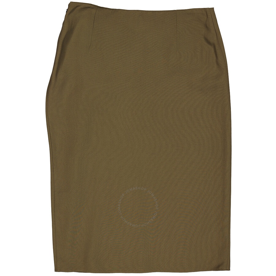Versace Ladies Caramel Draped Midi Skirt - 2