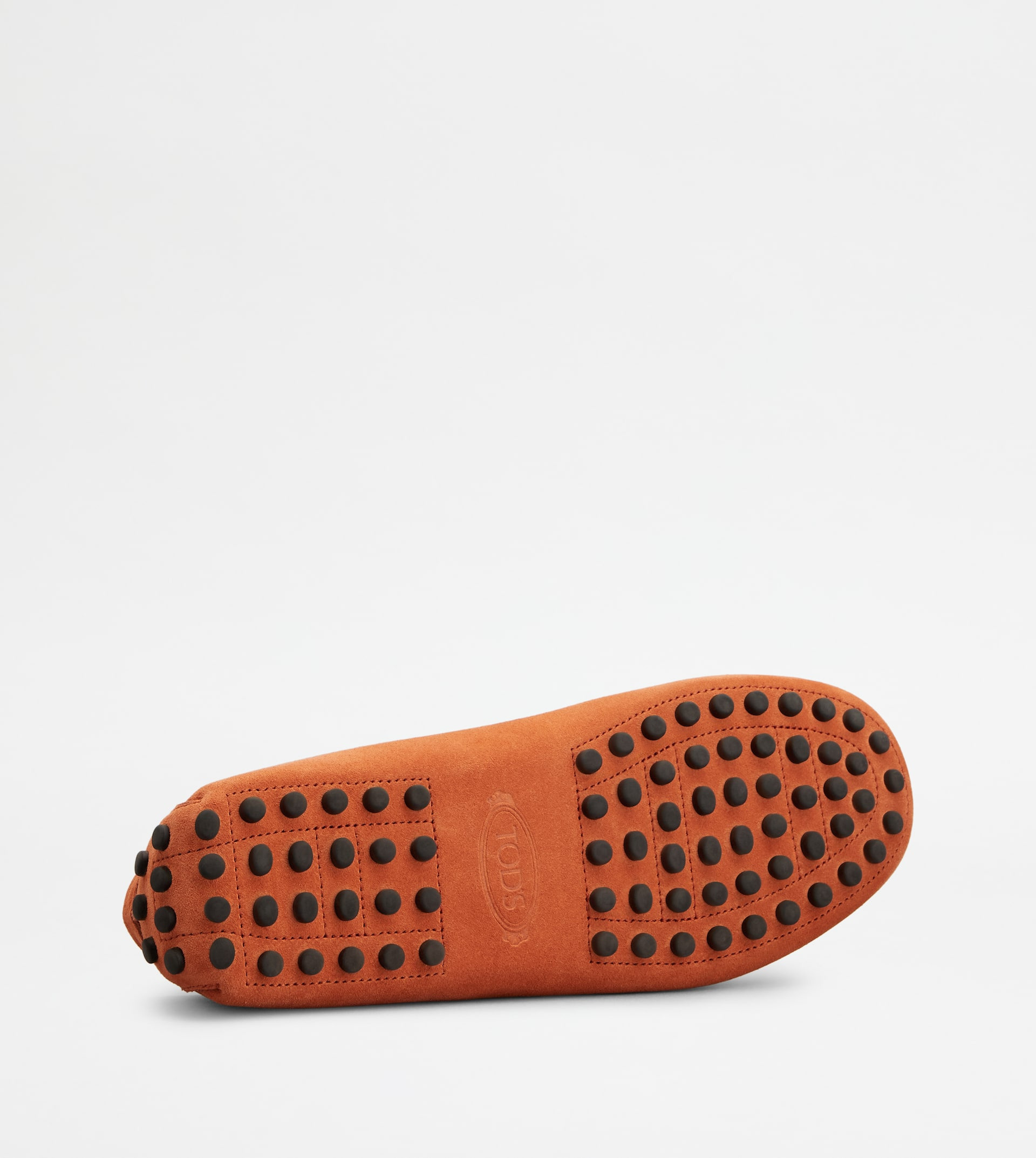 GOMMINO DRIVING SHOES IN SUEDE - ORANGE - 4