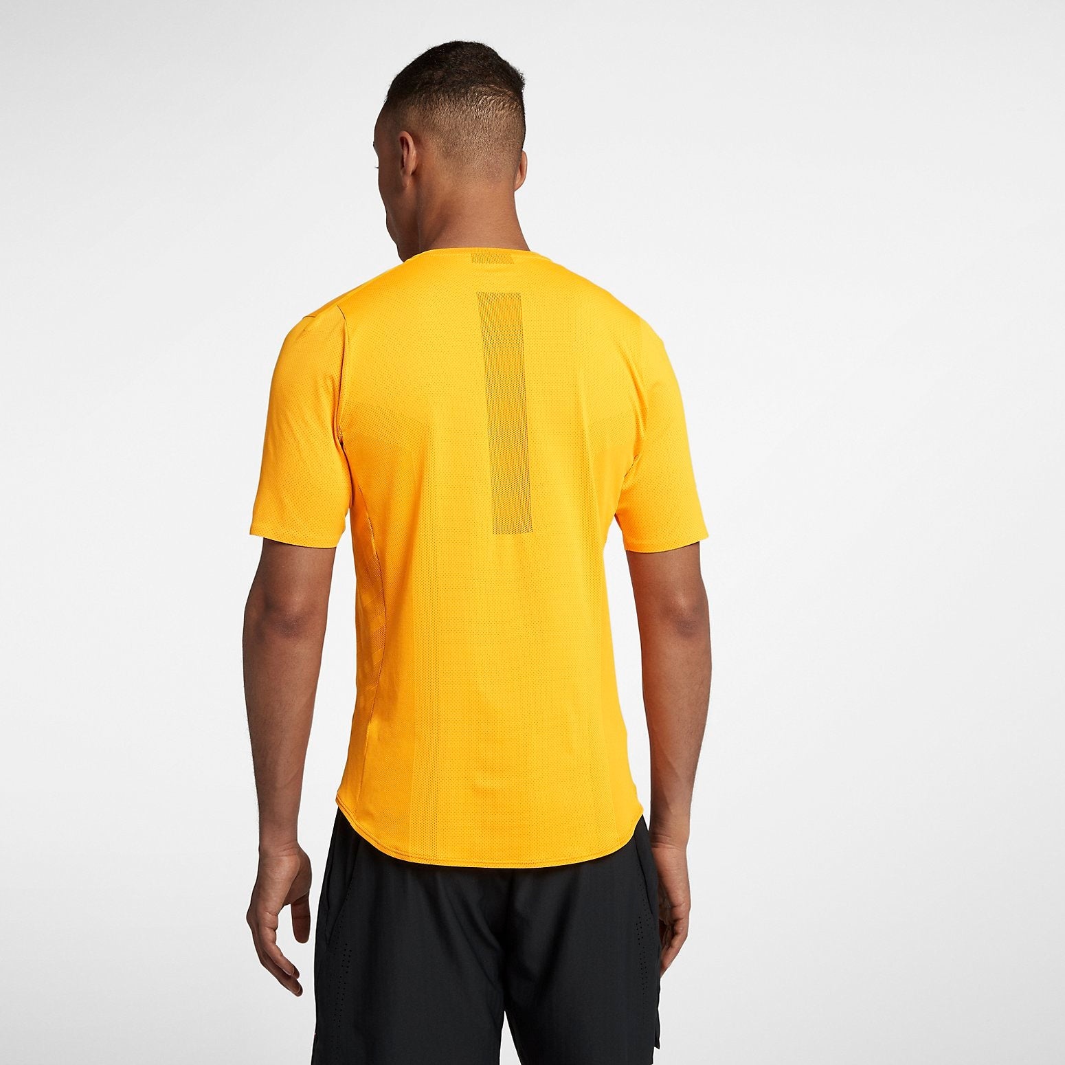 Nike Court Rafa Aeroreact Short Sleeve T-Shirt 'Yellow' 888207-845 - 4