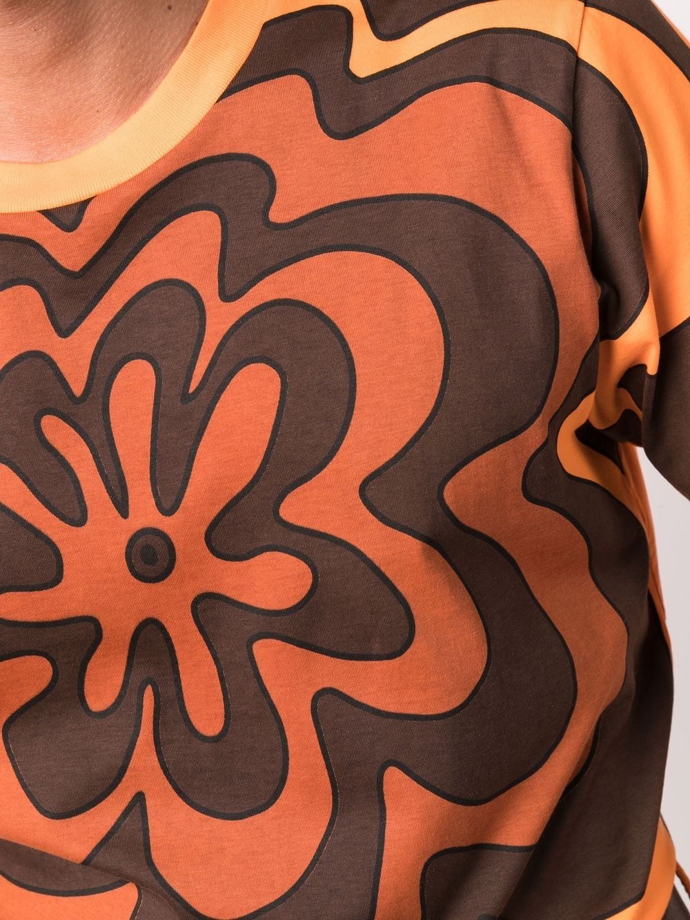 flower-print T-shirt - 5