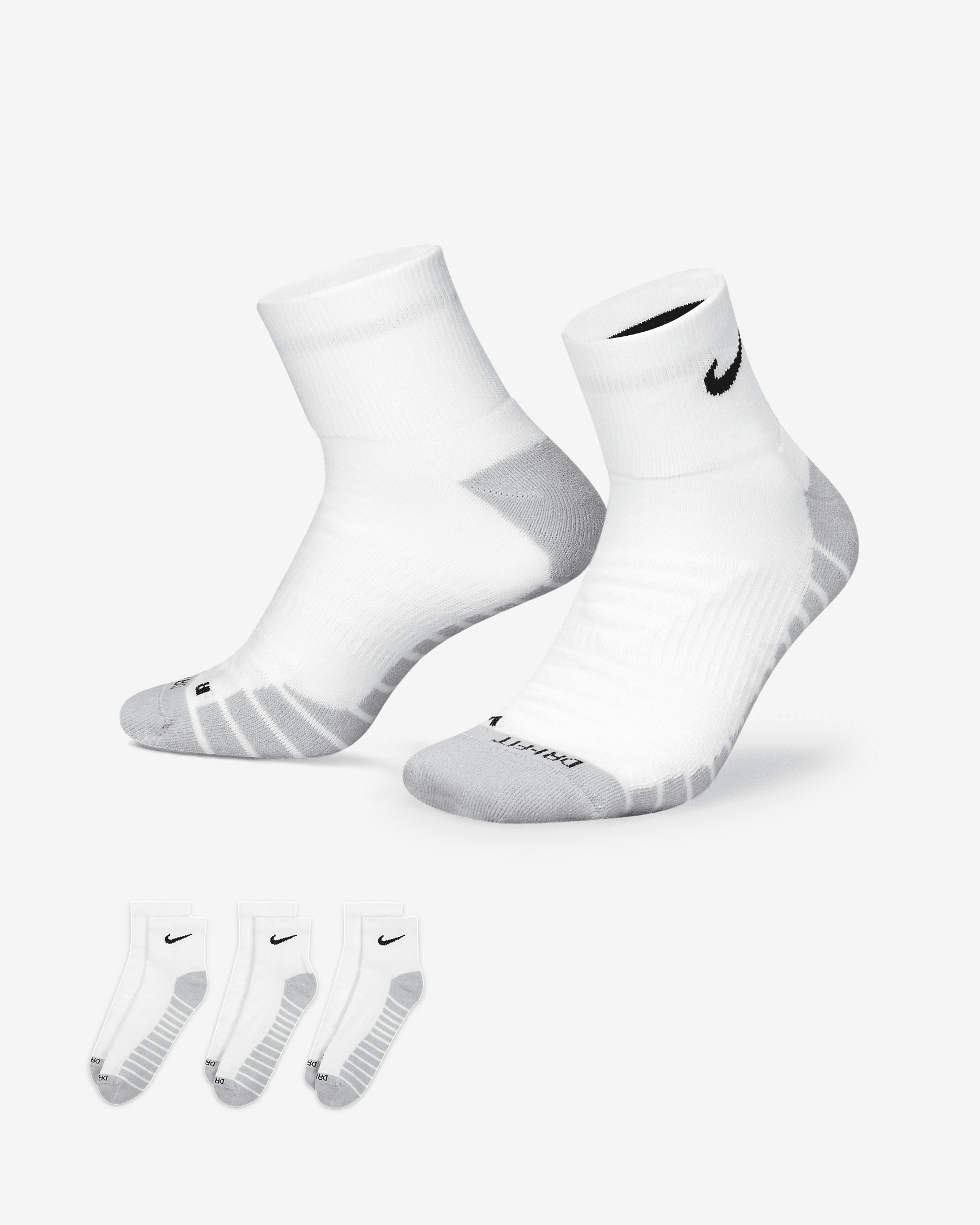 Nike Everyday Max Cushioned Training Ankle Socks (3 Pairs) - 1