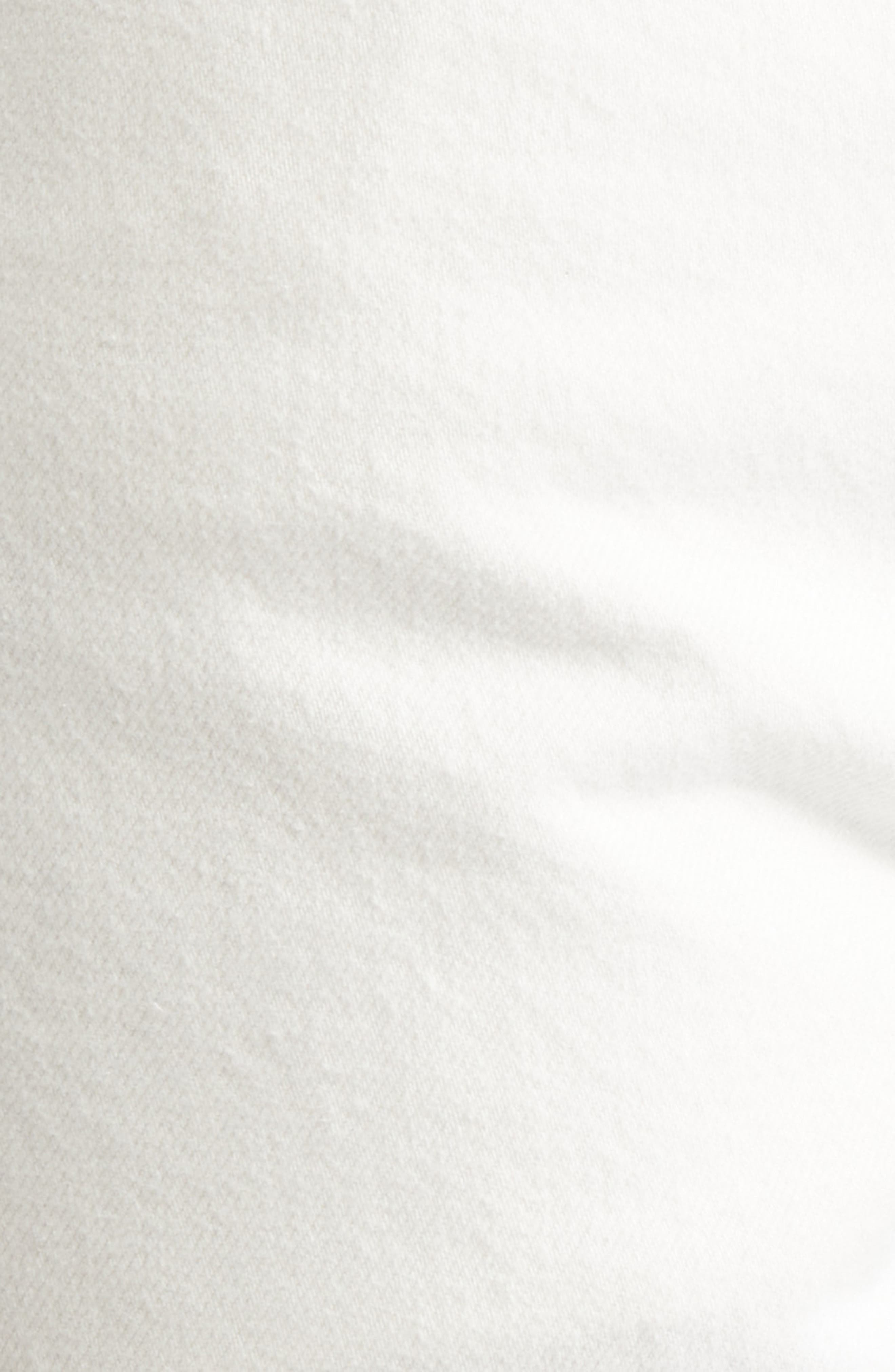 TOTEME Low Rise Organic Cotton Tapered Straight Leg Jeans in White at Nordstrom - 7