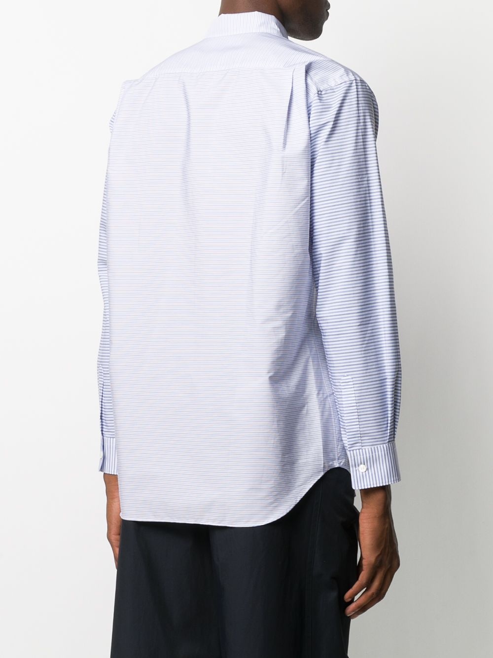 multi-stripe patch pocket shirt - 4