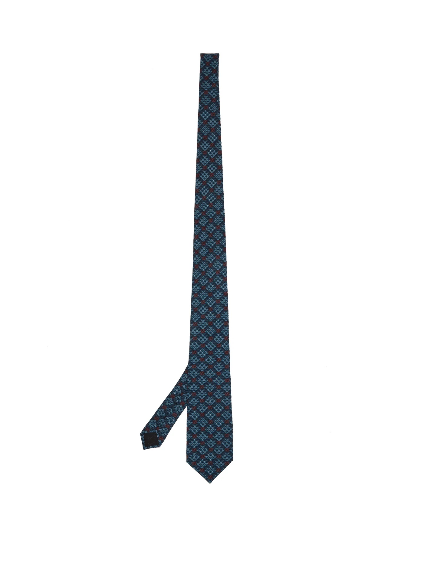 GG-logo print crepe tie - 1