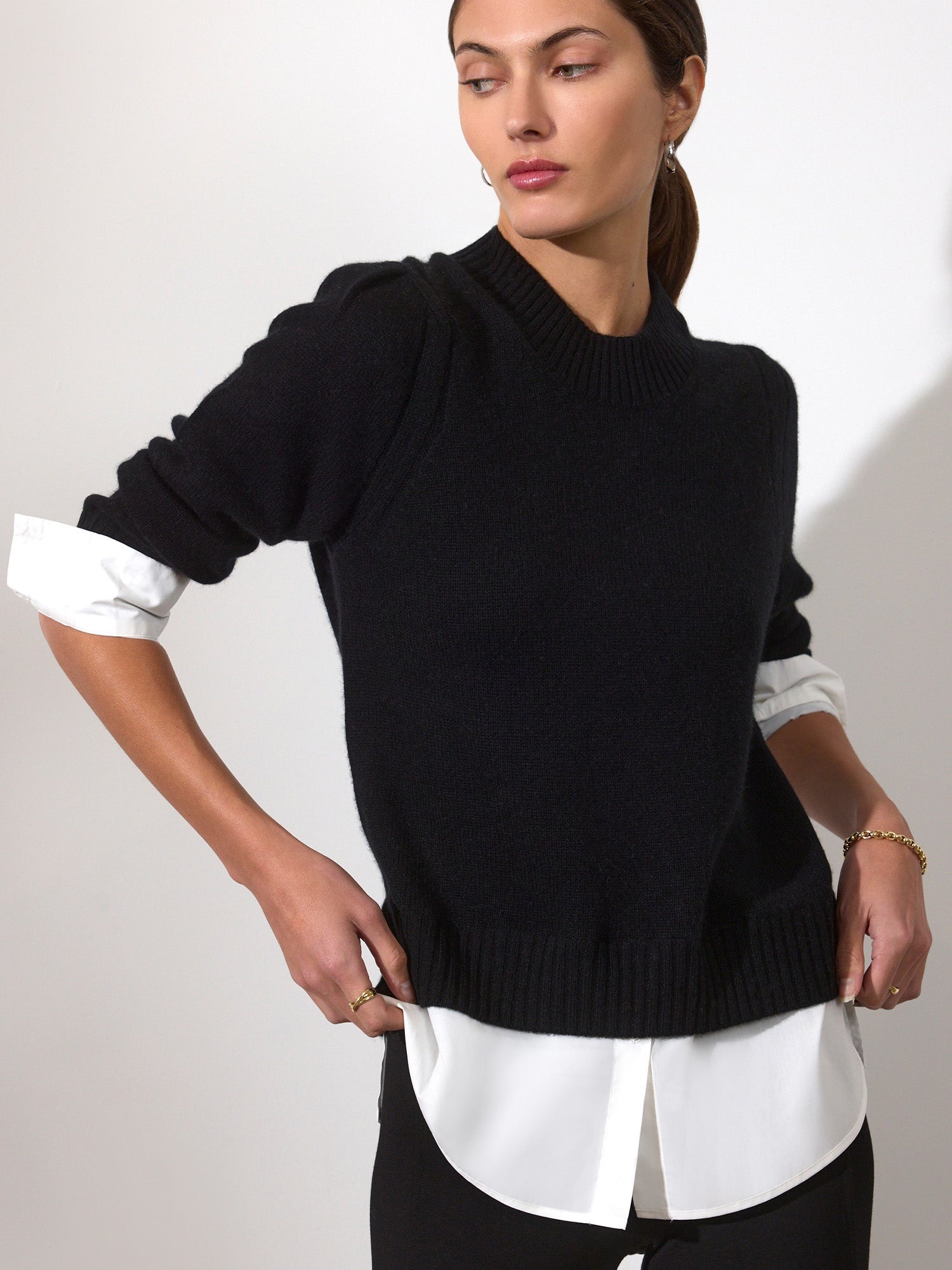 The Eton Layered Crew Looker - 1