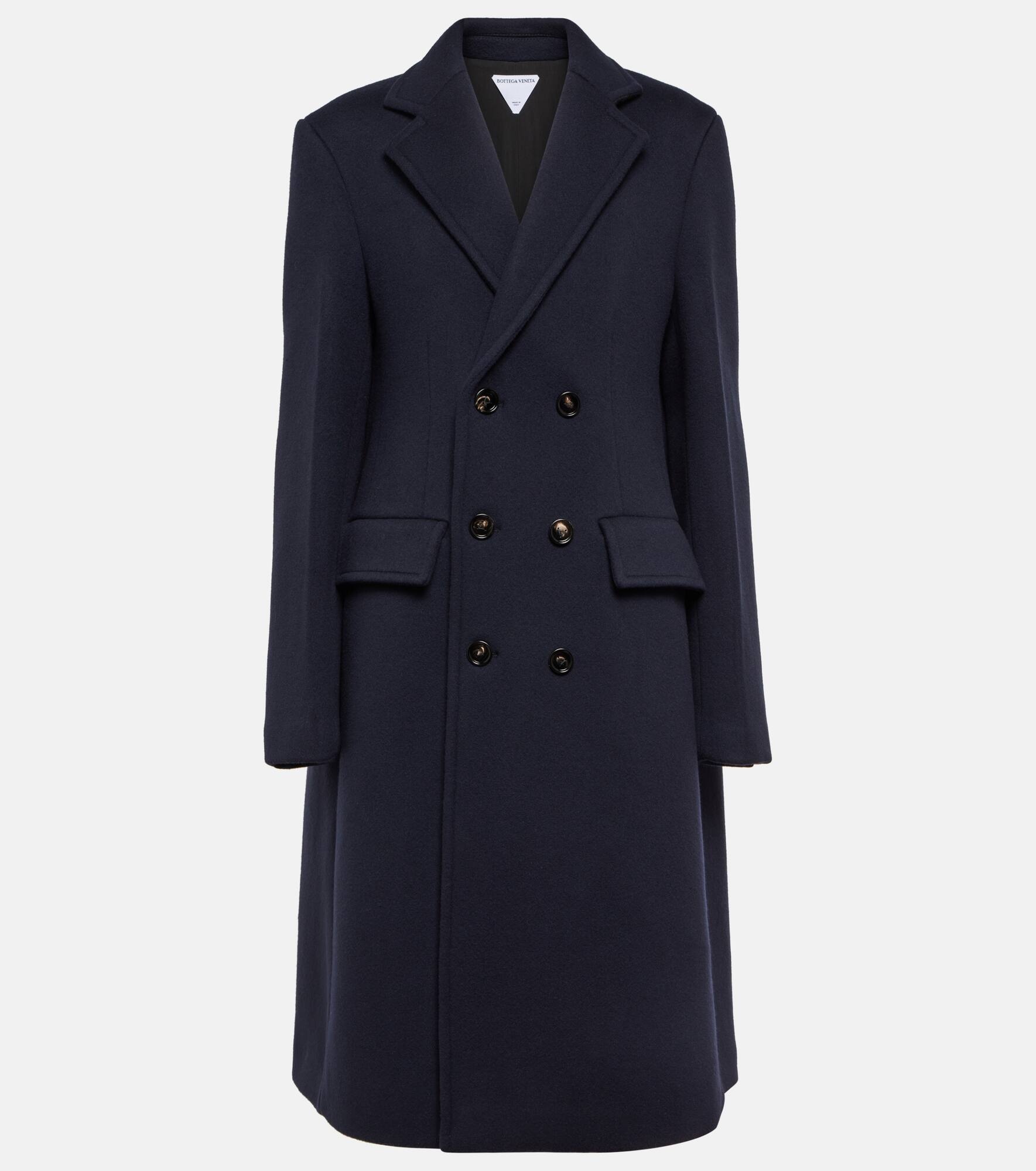 Caped wool and cashmere coat - 1