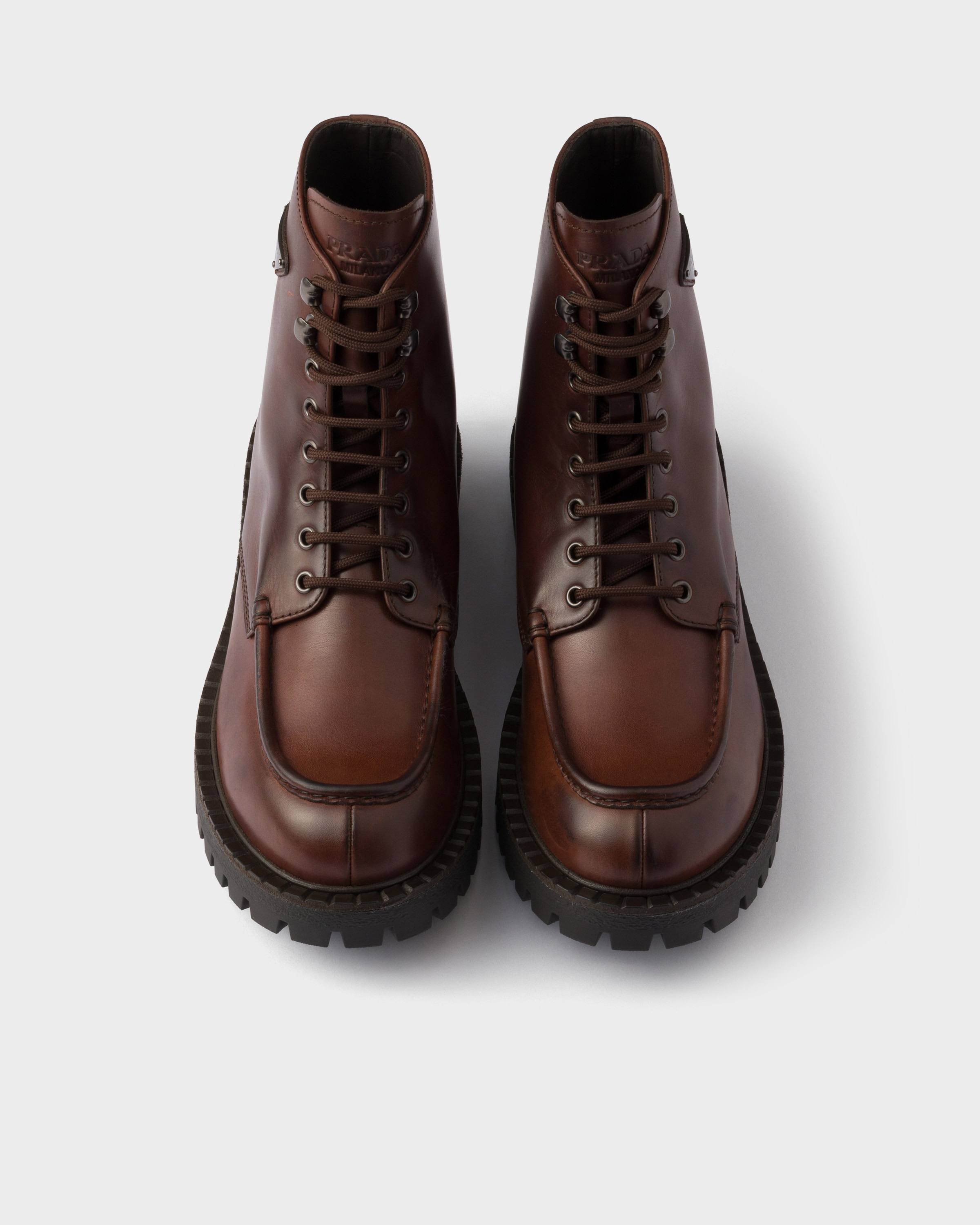 Laced leather booties - 3