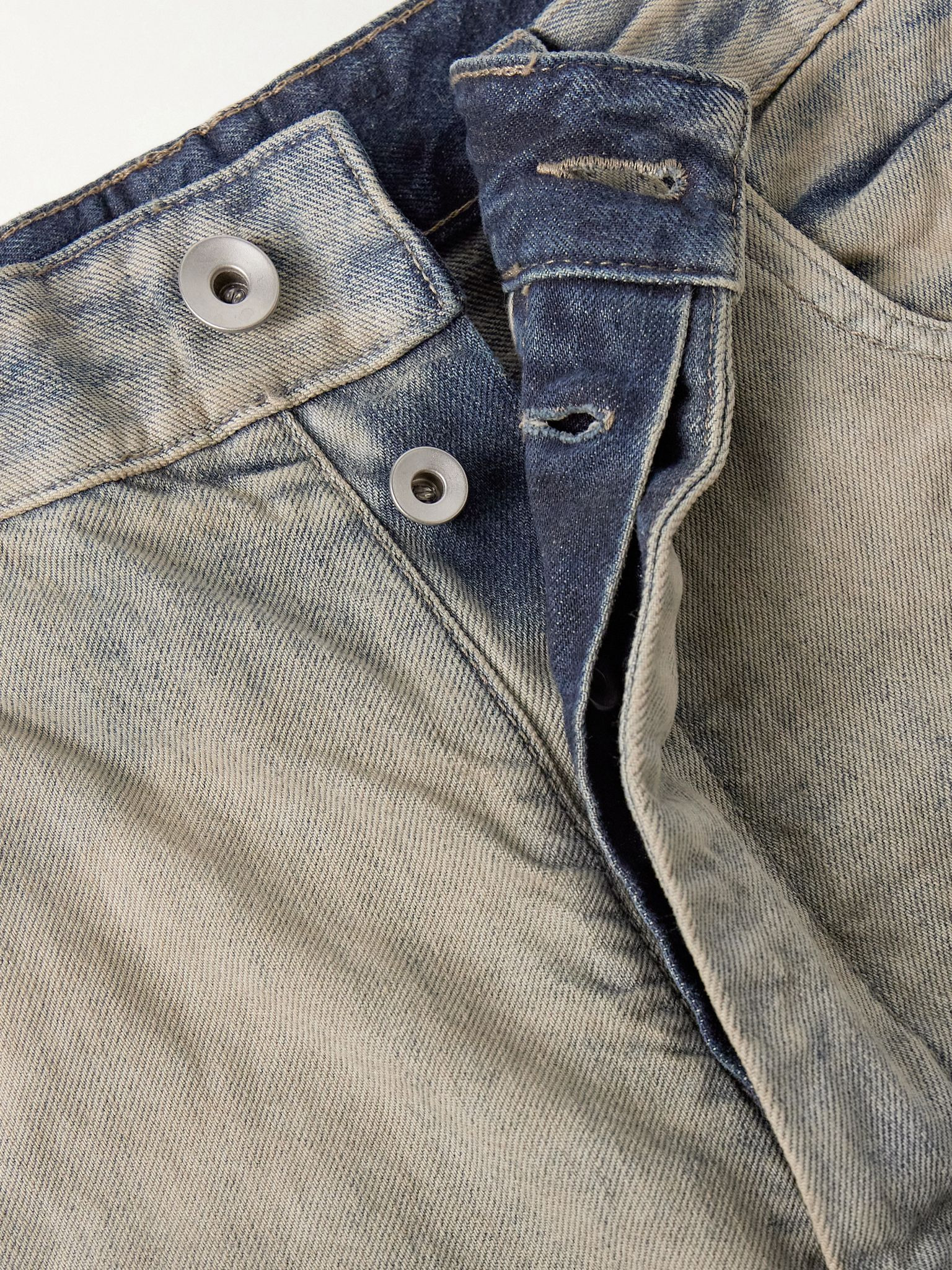 Straight-Leg Cargo Jeans Gray - 6