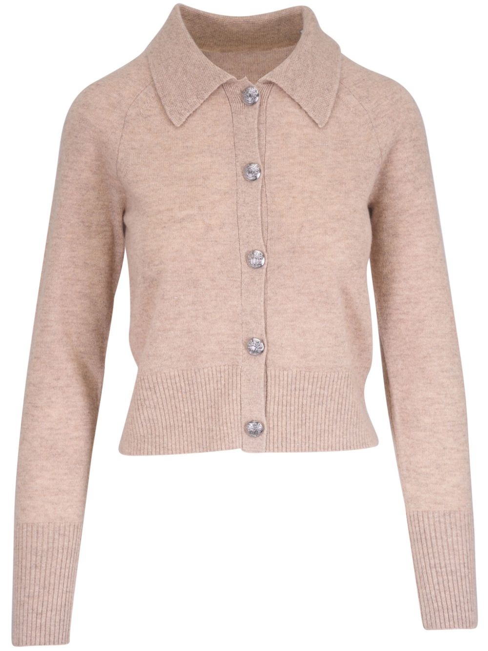 buttoned cashmere cardigan - 1