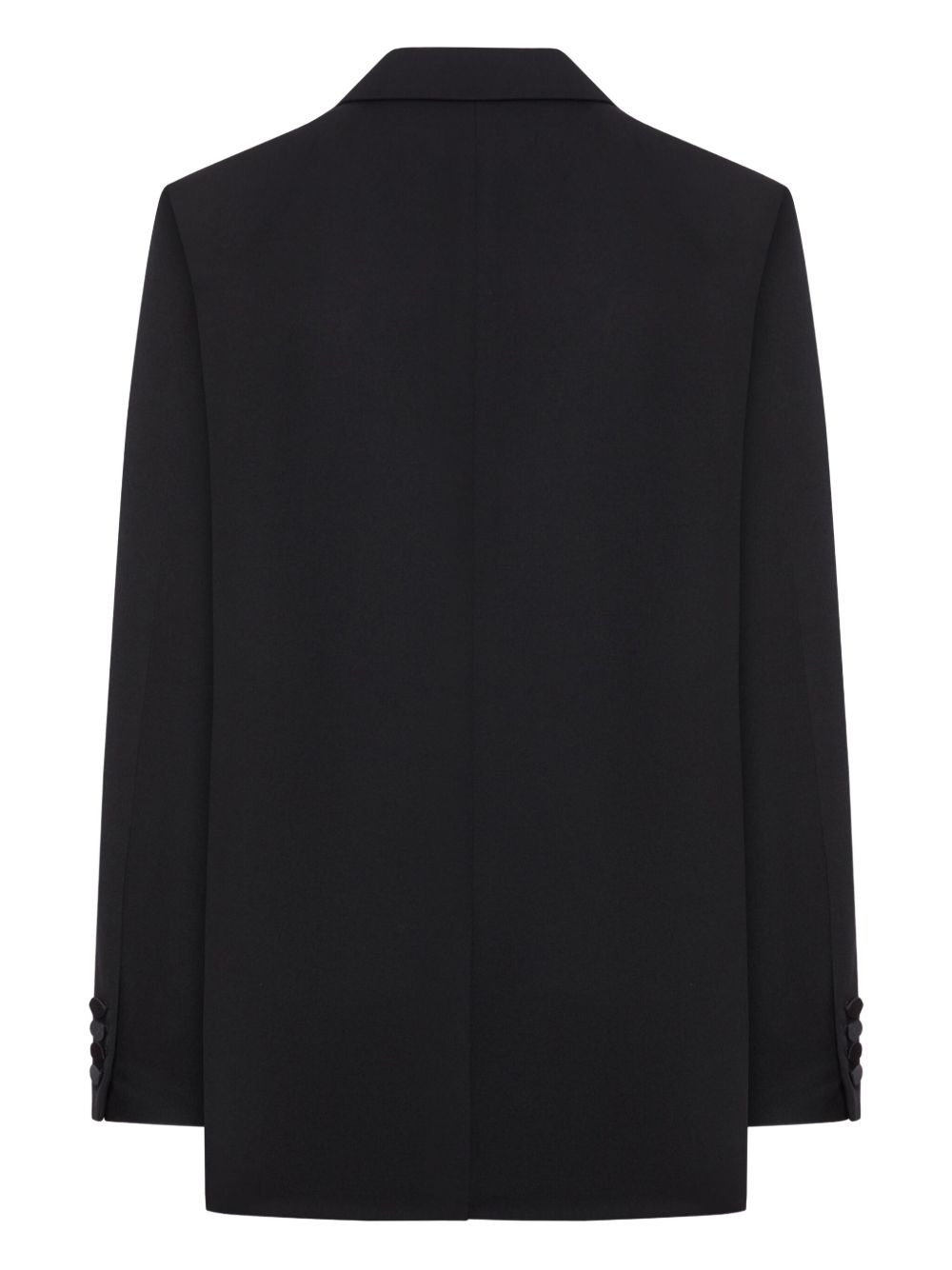 satin-lapels double-breasted blazer - 2