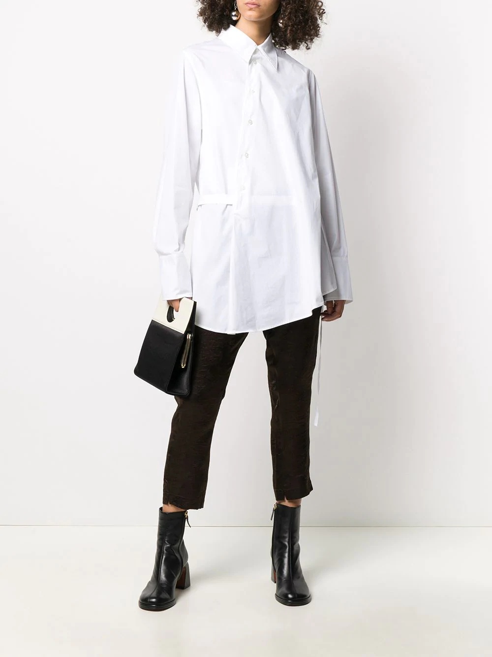 oversized asymmetric shirt - 2