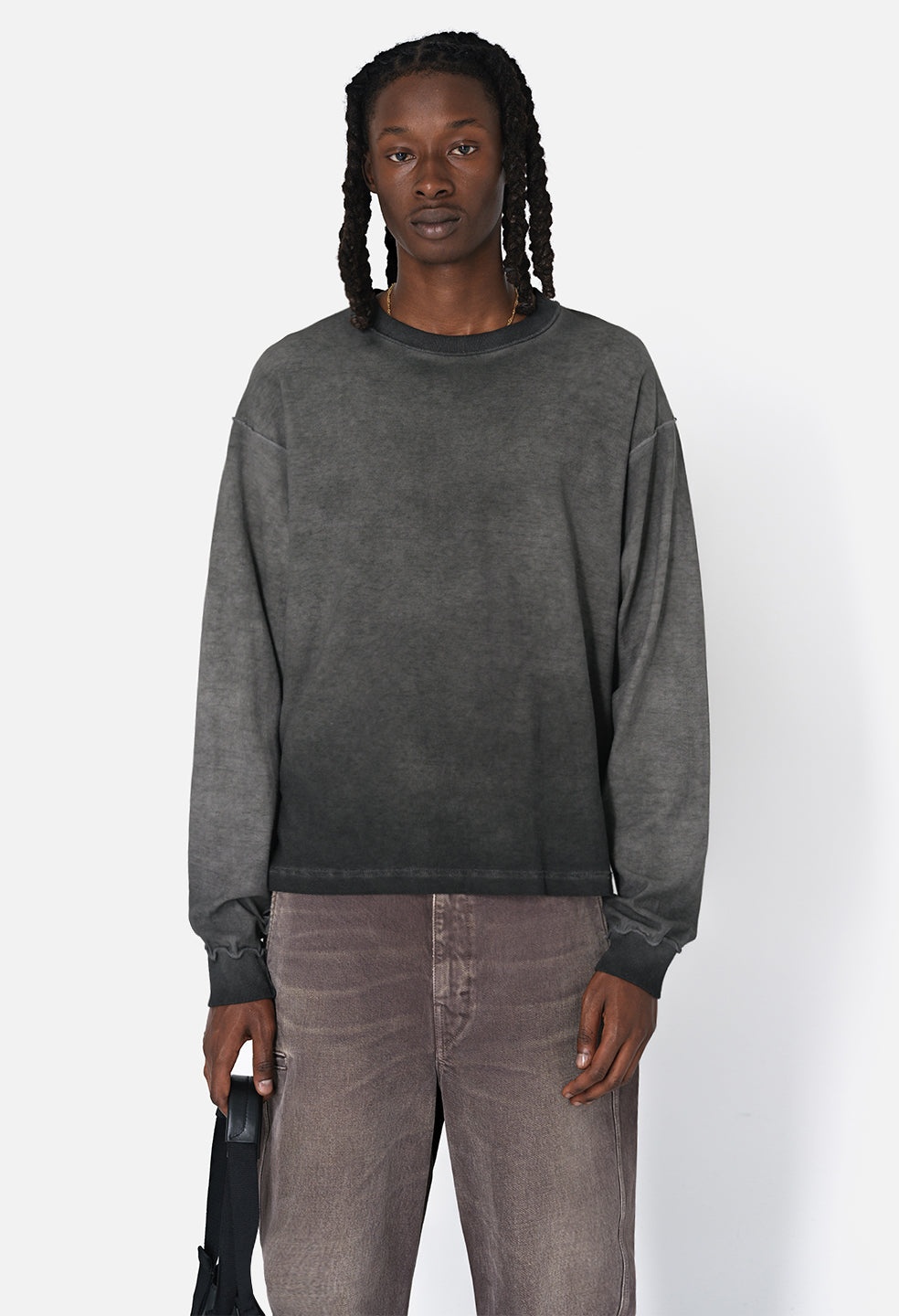 REVERSED CROPPED LS TEE - 5