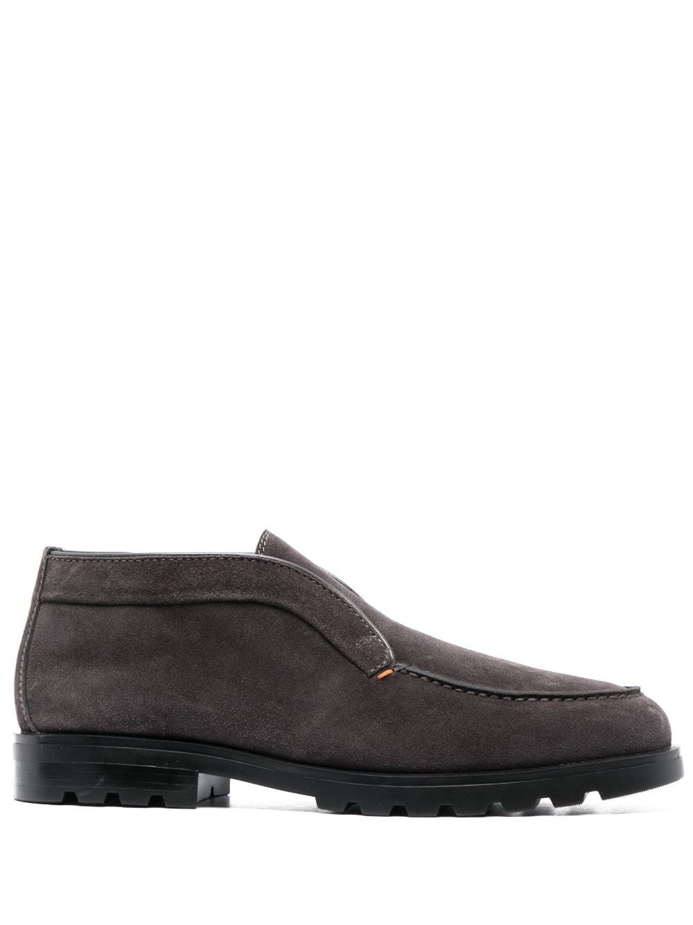 almond-toe suede loafers - 1