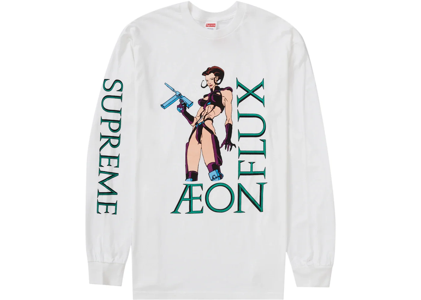 Supreme Aeon Flux L/S Tee White - 1