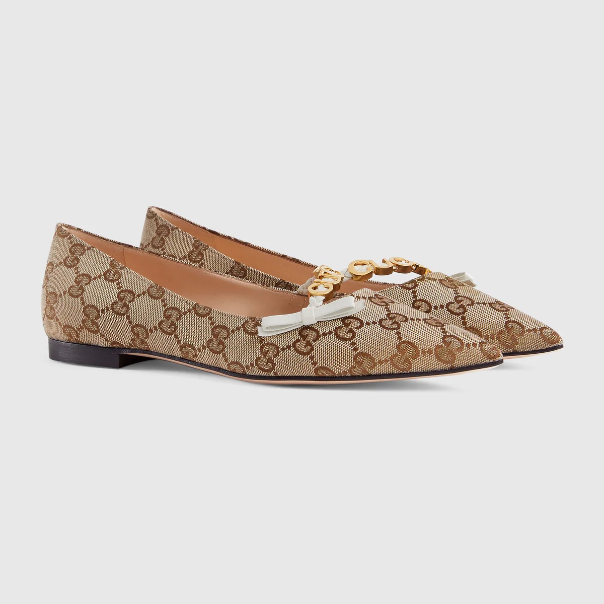Women's ballet flat with 'GUCCI' - 2