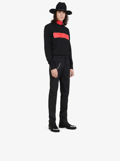 Givenchy GIVENCHY sweater in wool with latex band outlook