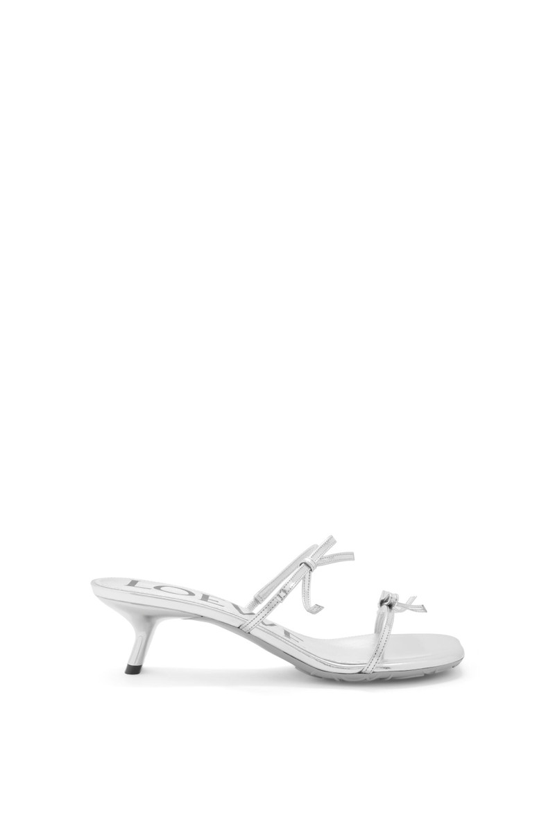 Petal sandal in metallic calfskin - 1