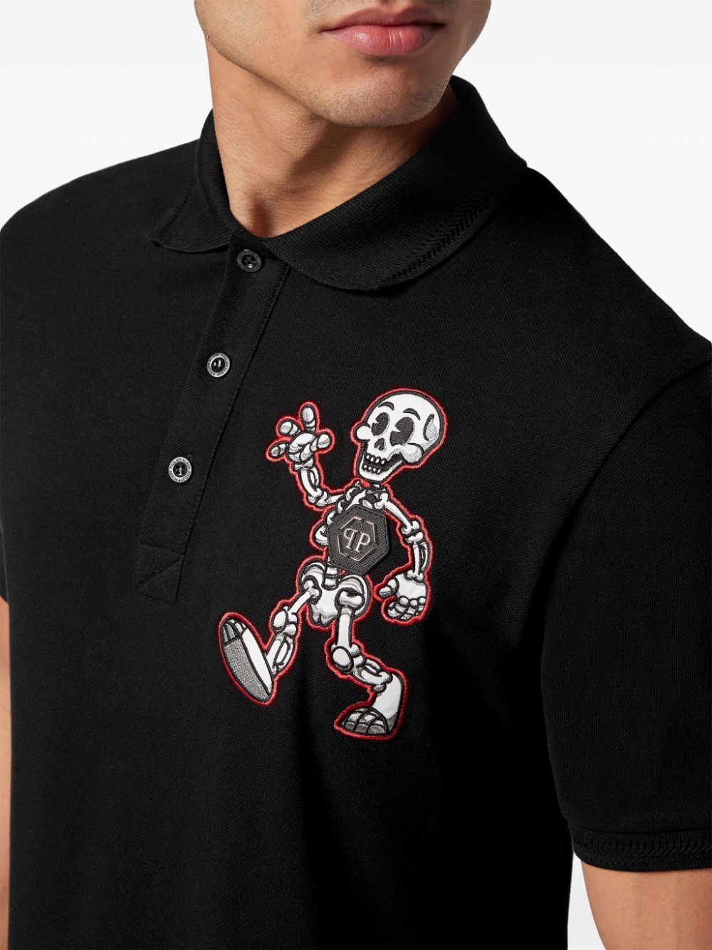 Skully Gang cotton polo shirt - 4