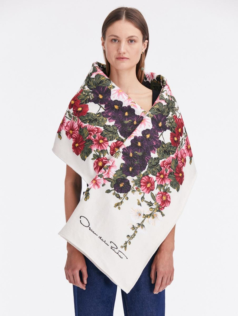 Oscar de la Renta HOLLYHOCK WOOL SCARF outlook
