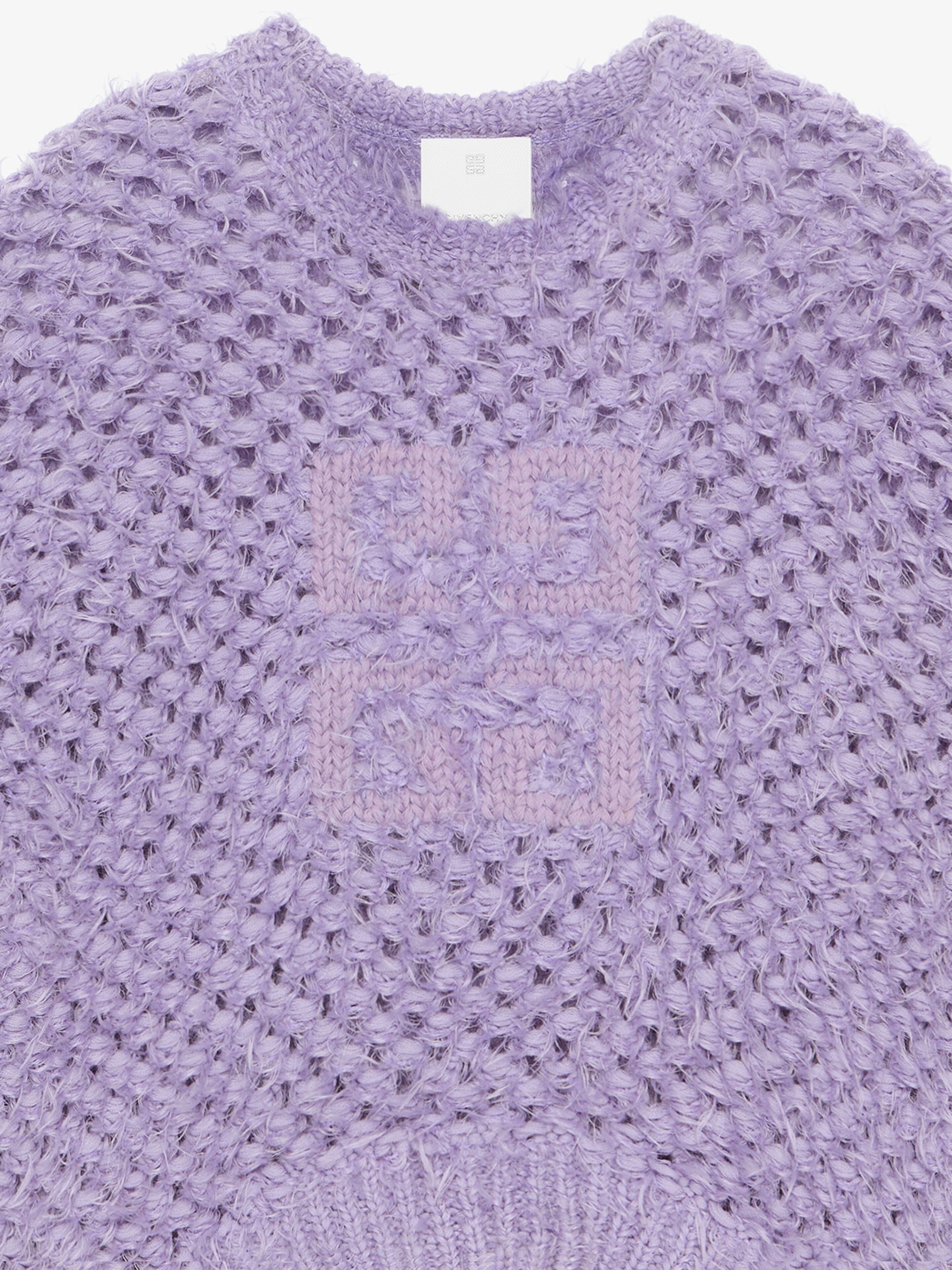 4G OPENWORK SWEATER IN WOOL AND MOHAIR - 2