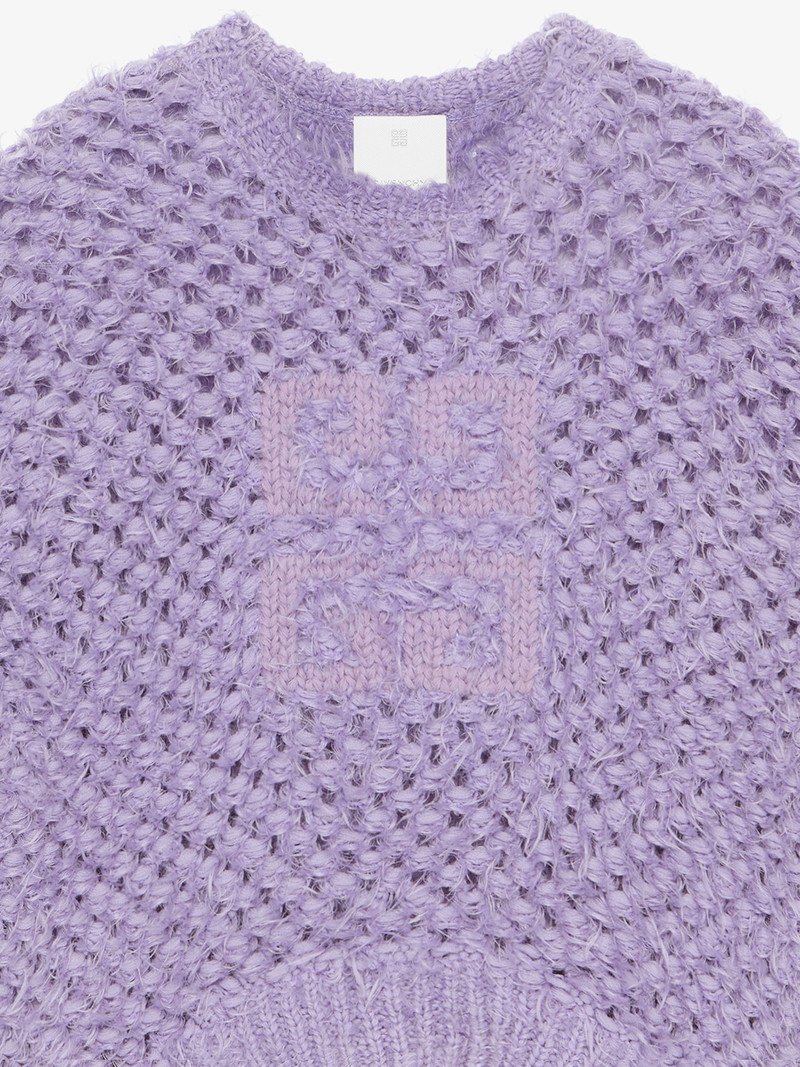 Givenchy 4G OPENWORK SWEATER IN WOOL AND MOHAIR outlook