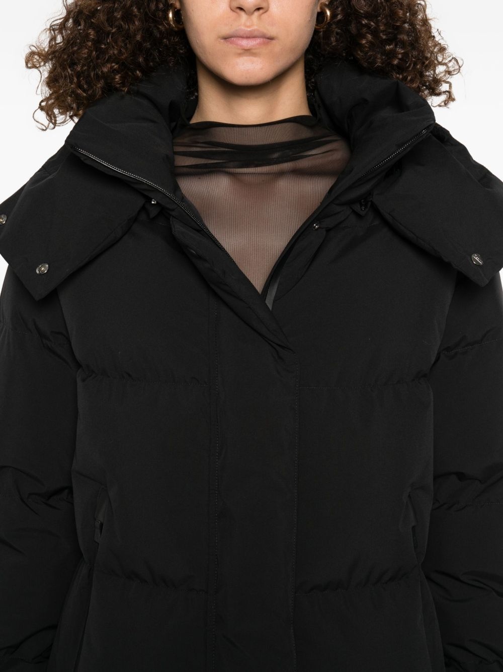 hooded puffer coat - 5