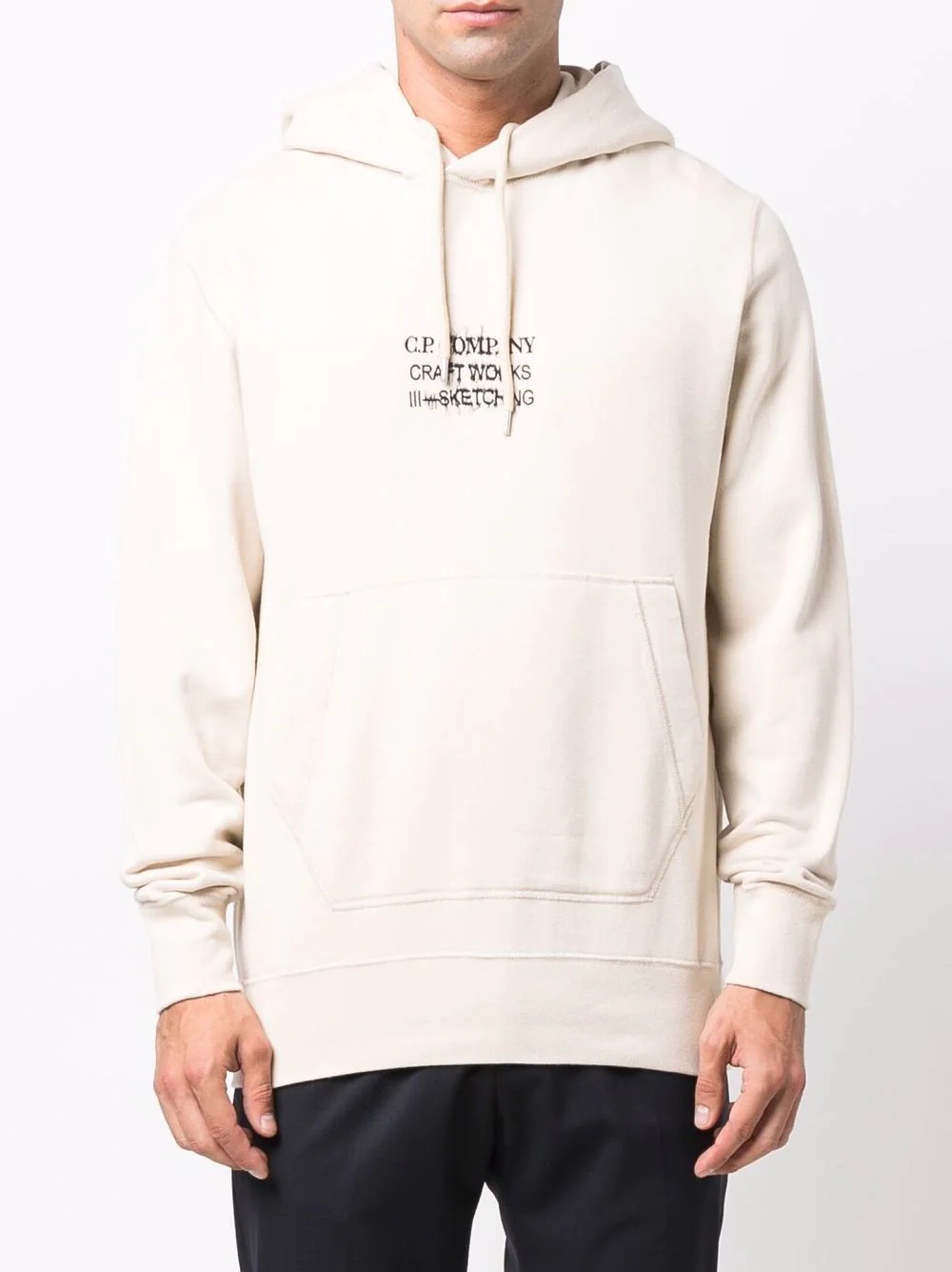 graphic-print cotton hoodie - 3