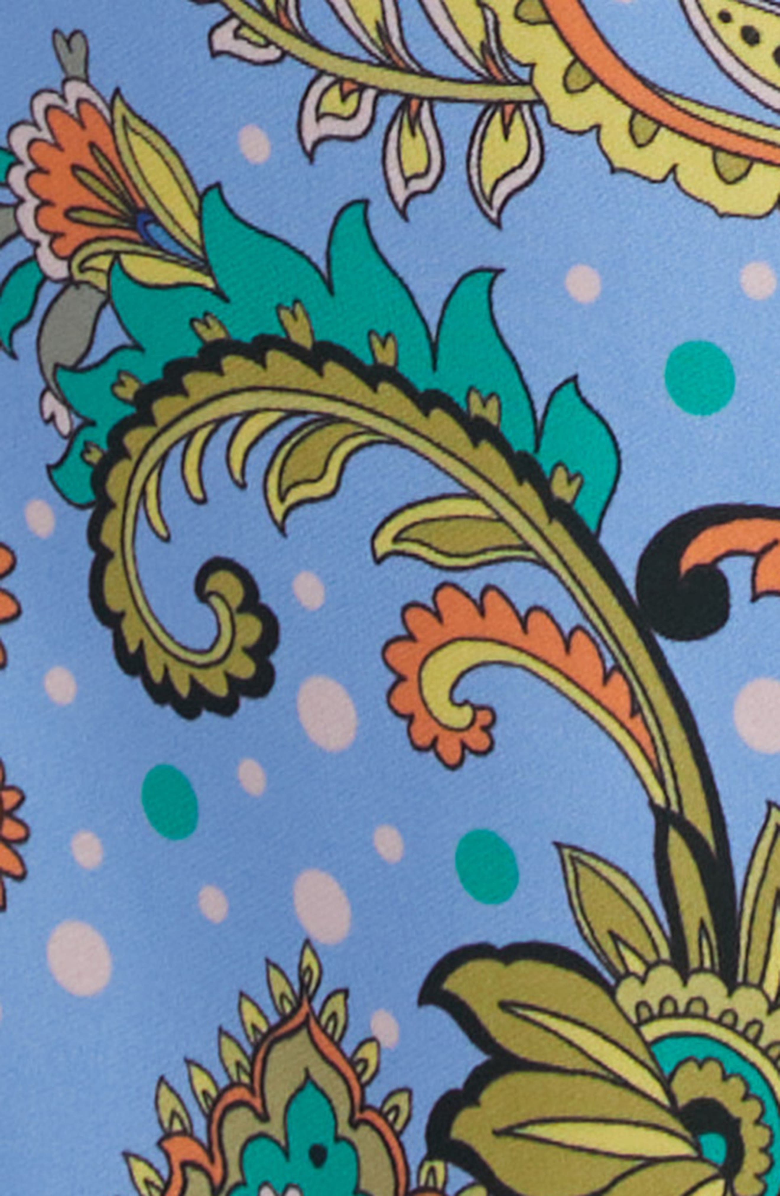 Etro Paisley Shift Dress in Stampa F.do Blu at Nordstrom - 6